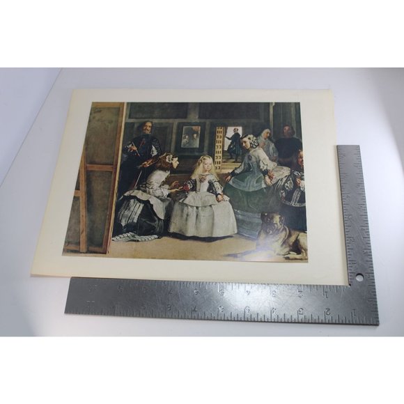 Diego Velazquez Print Maids of Honor vintage 54897 - Picture 4 of 5